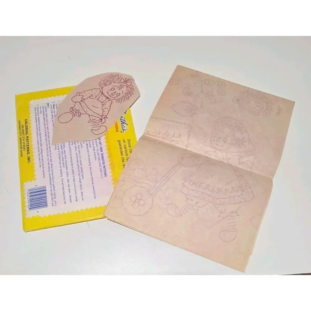 Aunt Martha's Hot Iron Transfers Vintage Embrod. Patterns #3812 Adorable Annie